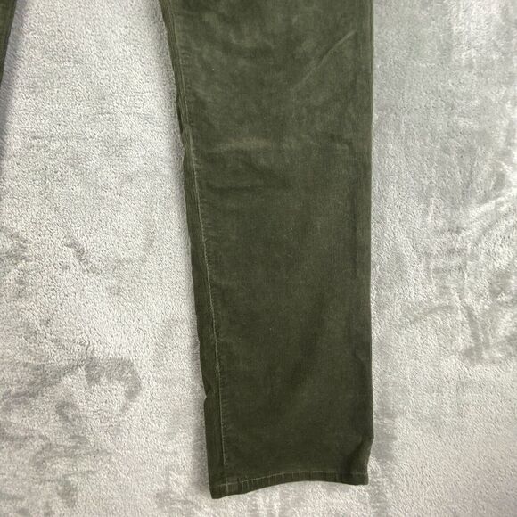 Adrianio Goldschmied Stevie Pants Womens 32 Olive Green Corduroy Slim Straight - Picture 13 of 16